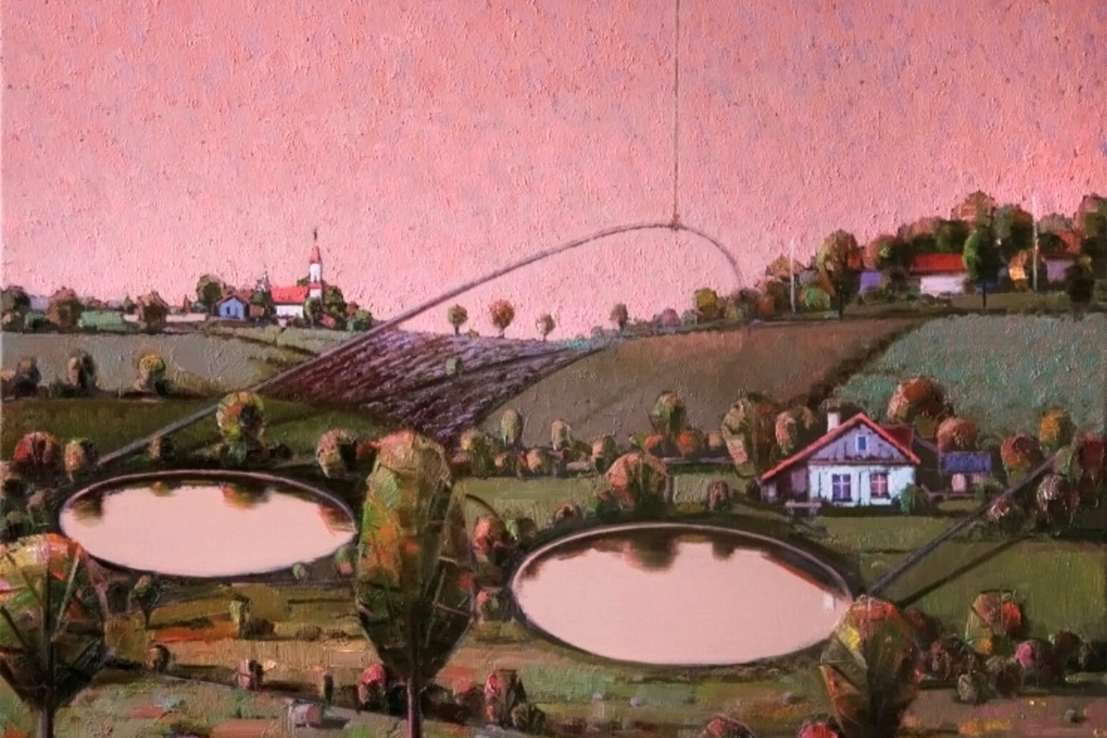© by Algis Griškevičius: Seine Brille, Öl auf Leinwand, 2007